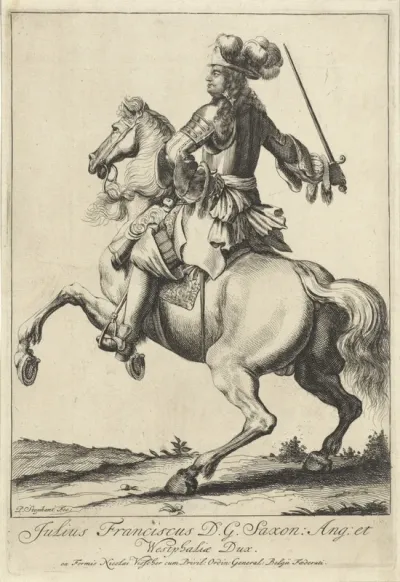Ruiterportret van Julius Frans van Saksen-Lauenburg