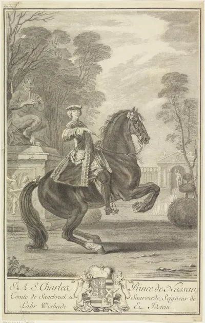 Ruiterportret van Karel van Nassau-Usingen