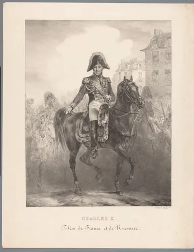 Ruiterportret van Karel X van Frankrijk