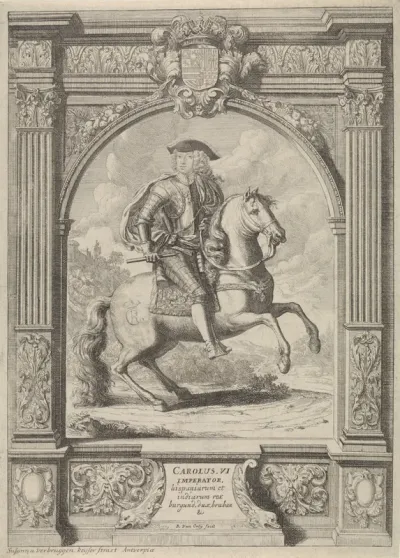 Ruiterportret van keizer Karel VI