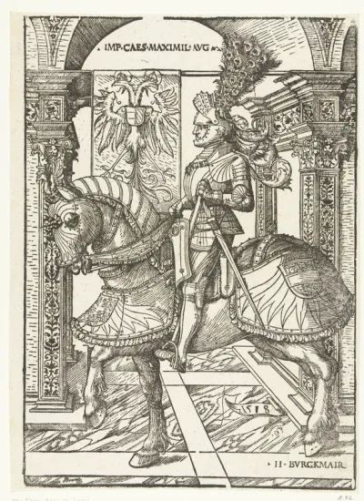 Ruiterportret van Keizer Maximiliaan
