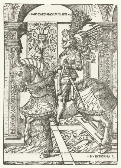 Ruiterportret van Keizer Maximiliaan