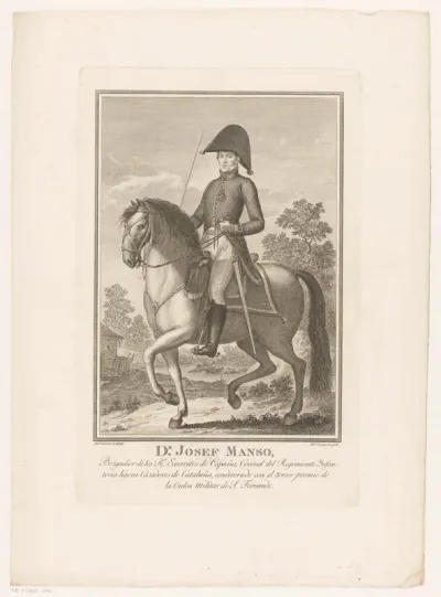 Ruiterportret van kolonel José Manso y Solá