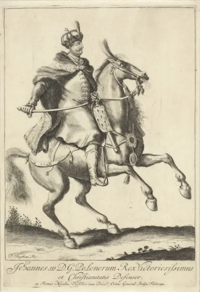 Ruiterportret van koning Jan III Sobieski van Polen