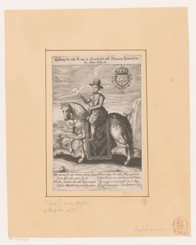 Ruiterportret van Lodewijk XIII als kind