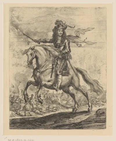 Ruiterportret van Lodewijk XIV van Frankrijk
