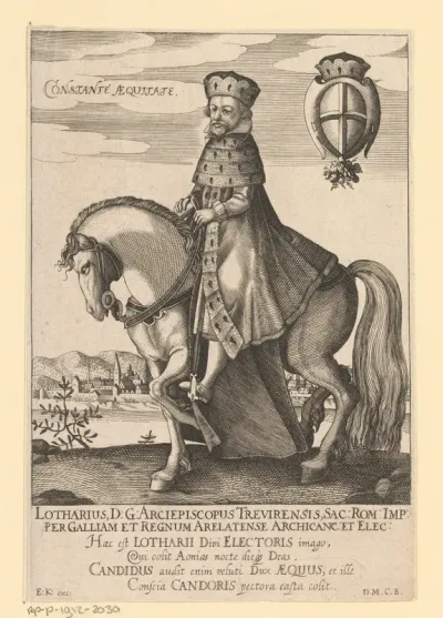 Ruiterportret van Lothar Friedrich Metternich-Burscheid