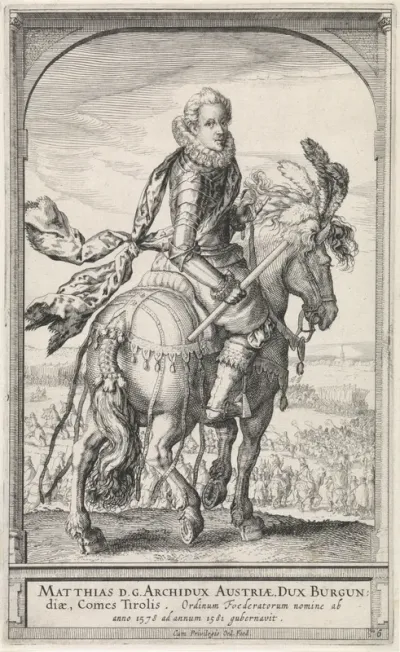 Ruiterportret van Matthias van Oostenrijk