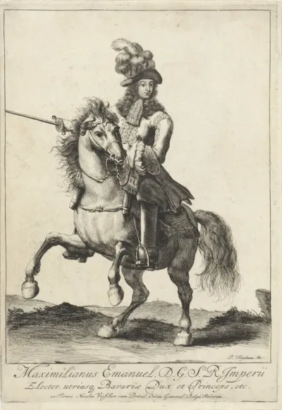 Ruiterportret van Maximiliaan II Emanuel van Beieren