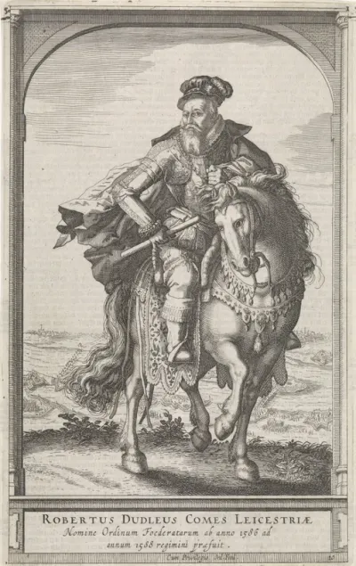 Ruiterportret van Robert Dudley, graaf van Leicester