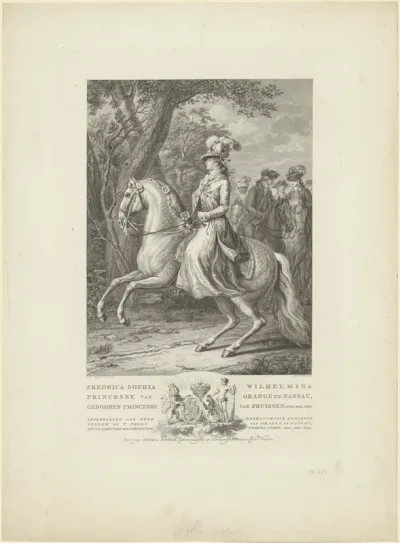 Ruiterportret van Wilhelmina van Pruisen