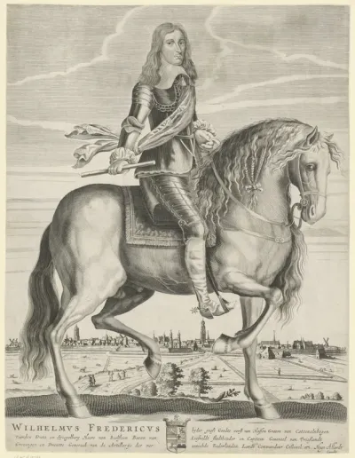 Ruiterportret van Willem Frederik, graaf van Nassau-Dietz