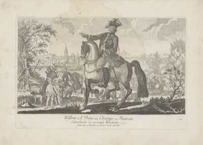 Ruiterportret van Willem V, prins van Oranje-Nassau