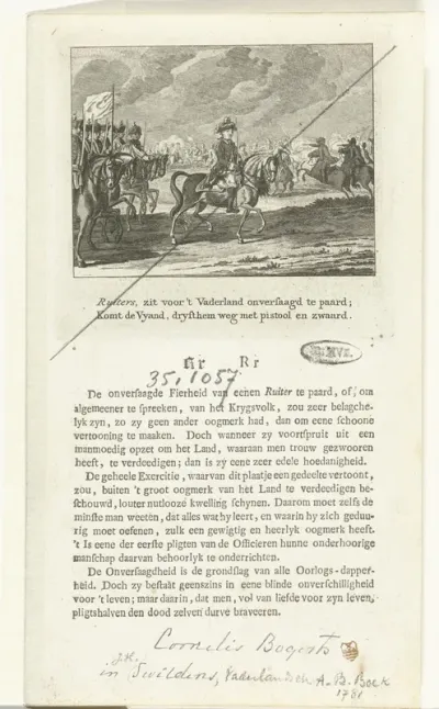 Ruiters op een slagveld