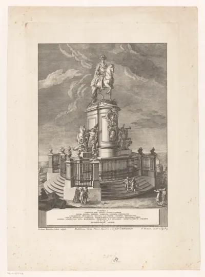 Ruiterstandbeeld van Jozef I op het Praça do Comércio te Lissabon