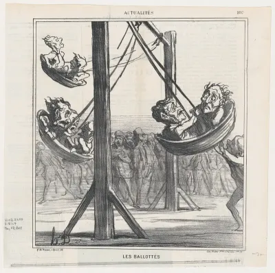 Run-off elections, from 'News of the day,' published in Le Charivari, May 28, 1869