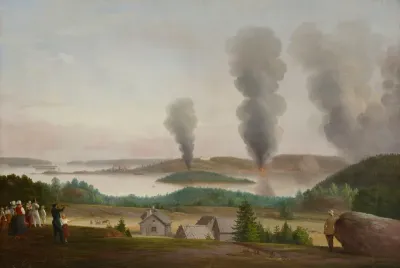 Ruotsinsalmi is Burning, Scene from the Crimean War 1855