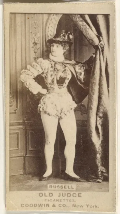Russell, from the Actors and Actresses series (N171) for Old Judge Cigarettes