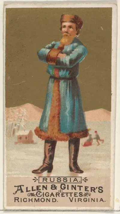 Russia, from the Natives in Costume series (N16) for Allen & Ginter Cigarettes Brands