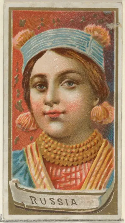 Russia, from the Types of All Nations series (N24) for Allen & Ginter Cigarettes