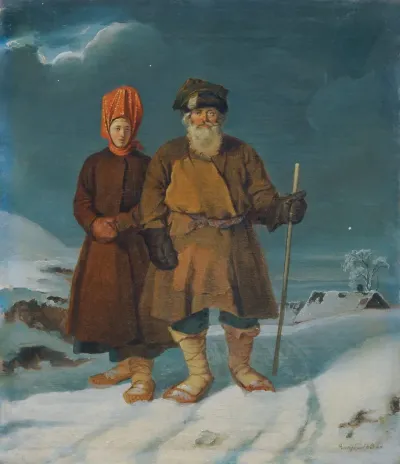 Russian Peasant Couple