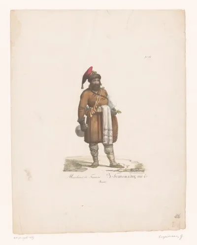 Russische verkoper van kruiden- of gerstendrank