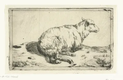 Rustend schaap