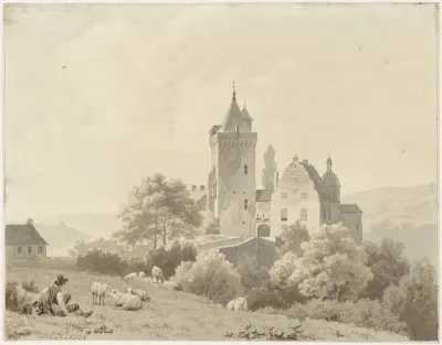 Rustende herder bij Schloss Lansberg