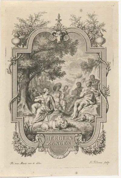 Rustende herders en herderinnen