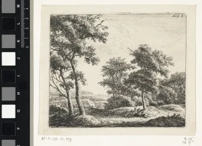 Rustende herders onder een boom