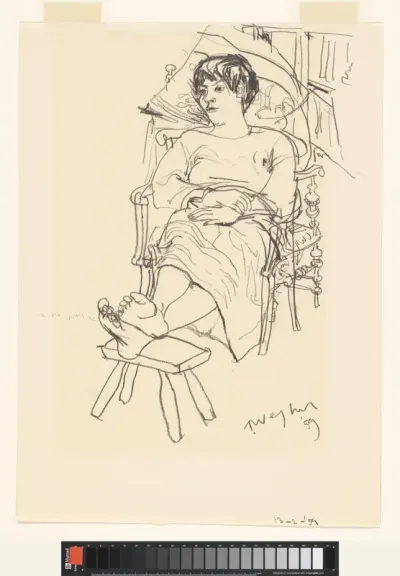 Rustende vrouw