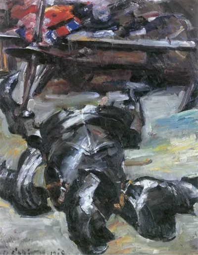 Rüstungsteile im Atelier