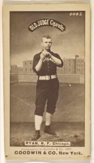 Ryan, Right Field, Chicago, from the Old Judge series (N172) for Old Judge Cigarettes