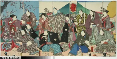 Ryhmä kabuki-näyttelijöitä