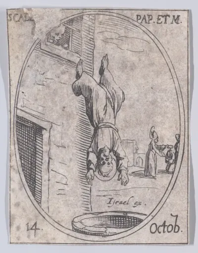 S. Calixte, pape et martyr (St. Callixtus, Pope and Martyr), October 14th, from "Les Images De Tous Les Saincts et Saintes de L'Année" (Images of All of the Saints and Religious Events of the Year)