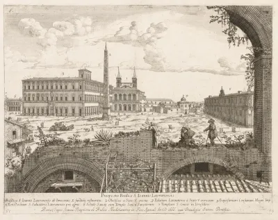 S. Giovanni in Laterano from "Prospectus Locurum Urbis Romae Insign[ium]"