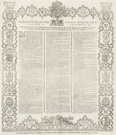 's Gravenhaagse Extraordinaire Courant van 2 November 1791