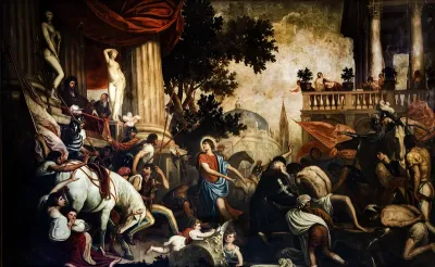 S. Liberale of Altino saves two innocent convicts.