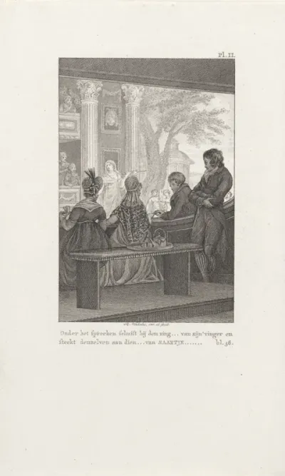 Saartje en Cornelis in een theater