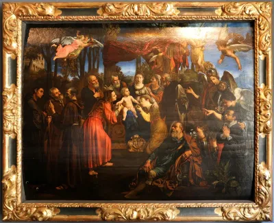 sacra conversazione con un committente