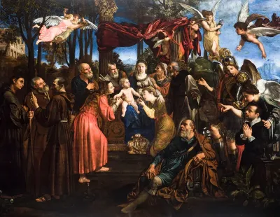Sacra Conversazione with a donor