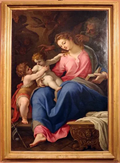 sacra famiglia con san giovannino