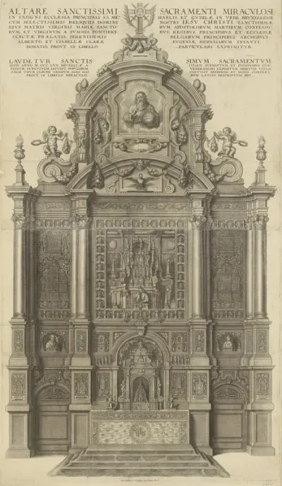 Sacramentsaltaar in de Sint Michaelkerk te Brussel