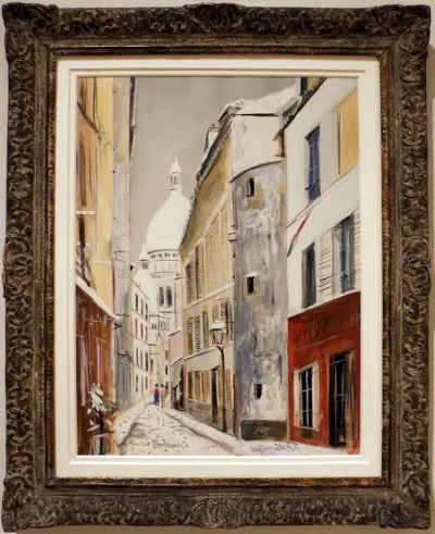 Sacré-Coeur de Montmartre, et la rue Saint-Rustique