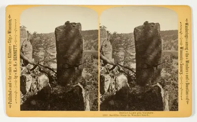 Sacrifice Stone in Wonder Notch, No. 1213 from the series "Devil's Lake and Vicinity"