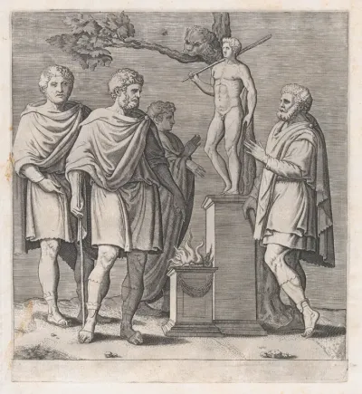 Sacrifice to Hercules, from "Speculum Romanae Magnificentiae"