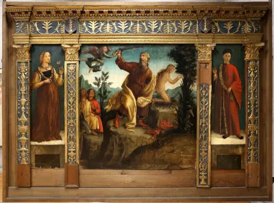 Sacrificio di Isacco, tra due donatori della famiglia Miniscalchi
