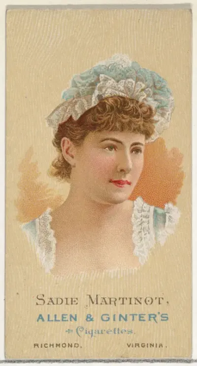 Sadie Martinot, from World's Beauties, Series 2 (N27) for Allen & Ginter Cigarettes