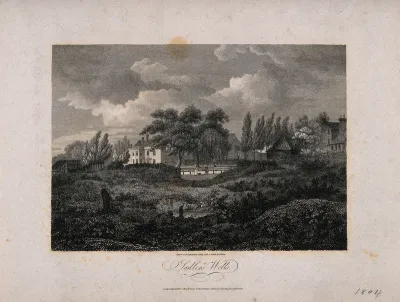 Sadler's Wells Theatre, with the New River running beside