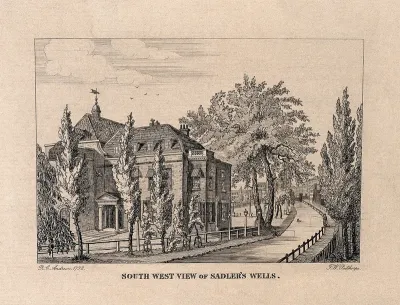 Sadler's Wells, with the New River running beside